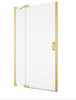 Ronal Sanswiss drzwi wahadłowe jednoczęściowe z elementem stałym w linii 60-140x0-200 cm, szkło przezroczyste, profile GOLD LINE profil złoty CA13GSM11207